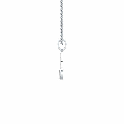 E-Glint Silver Pendant - White Gold - Image 3