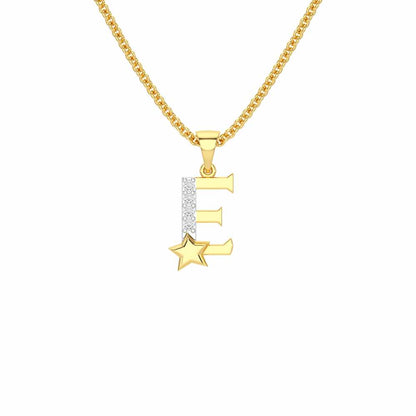 E-Glint Silver Pendant - Yellow Gold - Image 1