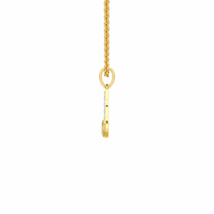 E-Glint Silver Pendant - Yellow Gold - Image 3
