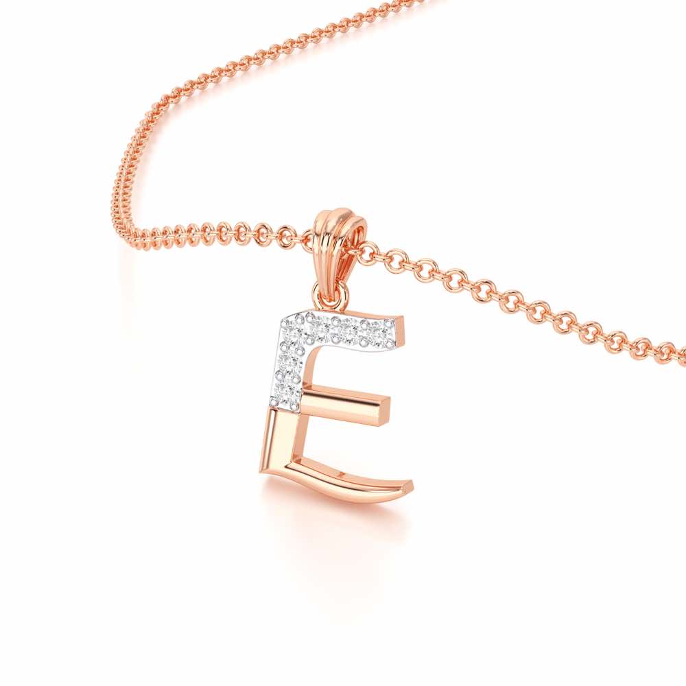 E-Luke Silver Pendant - Rose Gold - Image 2