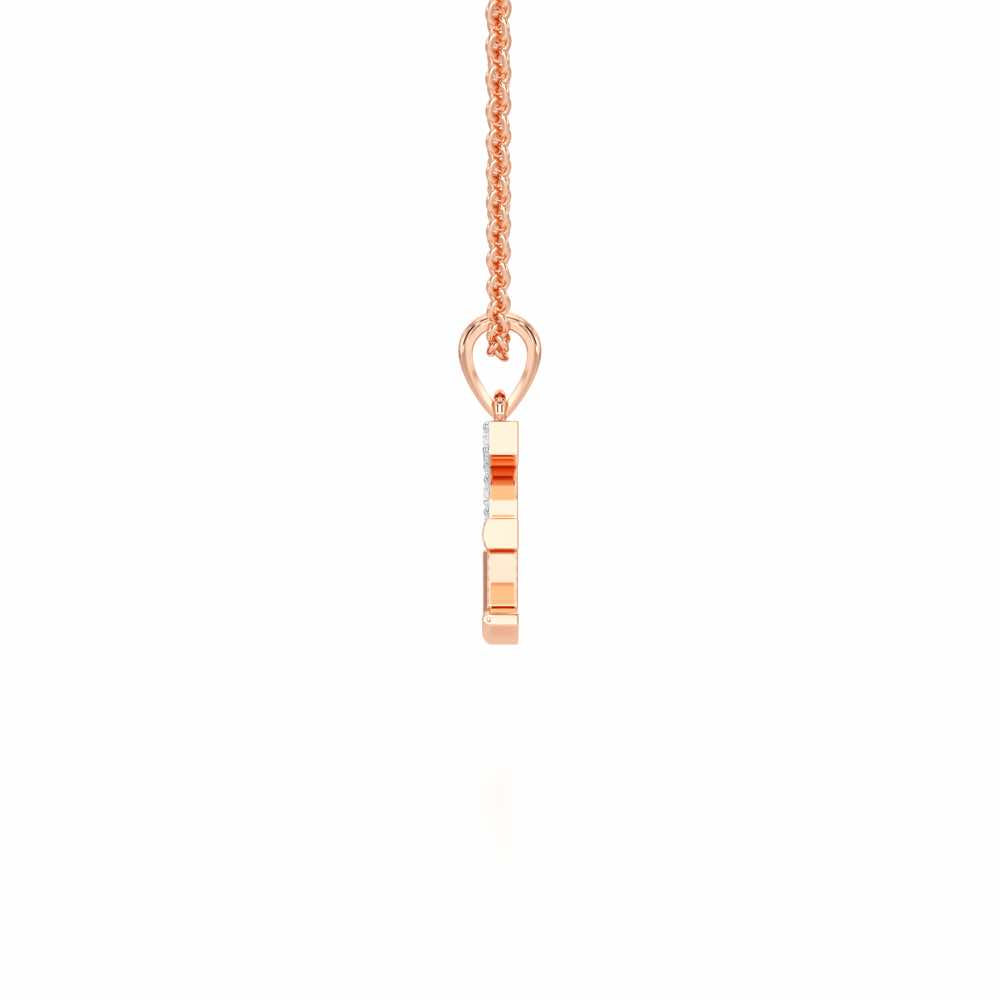 E-Luke Silver Pendant - Rose Gold - Image 3