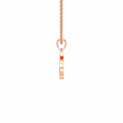 E-Luke Silver Pendant - Rose Gold - Image 3