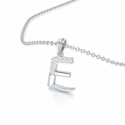 E-Luke Silver Pendant - White Gold - Image 2