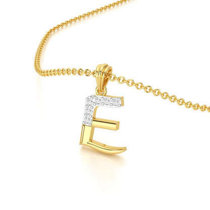 E-Luke Silver Pendant - Yellow Gold - Image 2