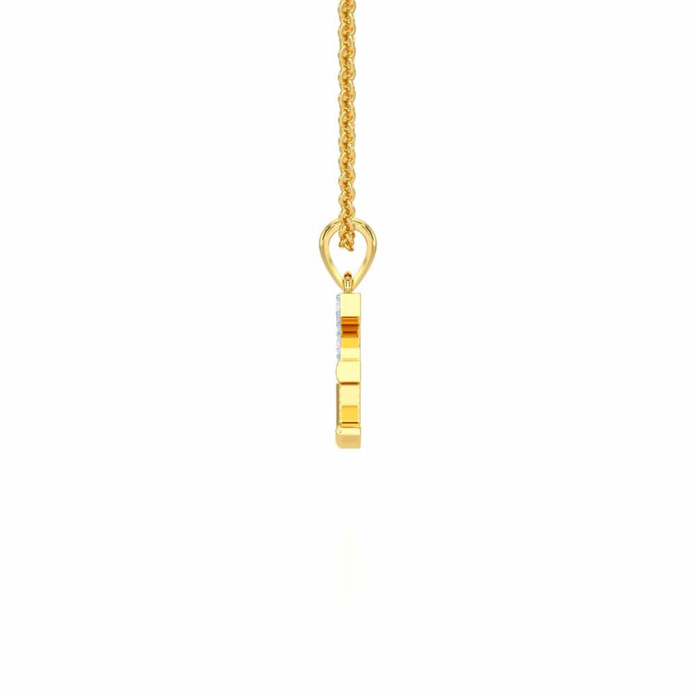 E-Luke Silver Pendant - Yellow Gold - Image 3