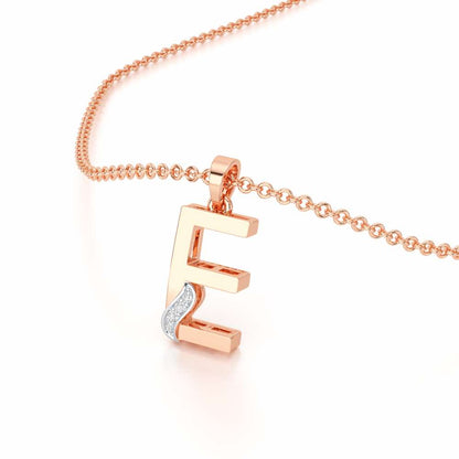 E-Spark Silver Pendant - Rose Gold - Image 2