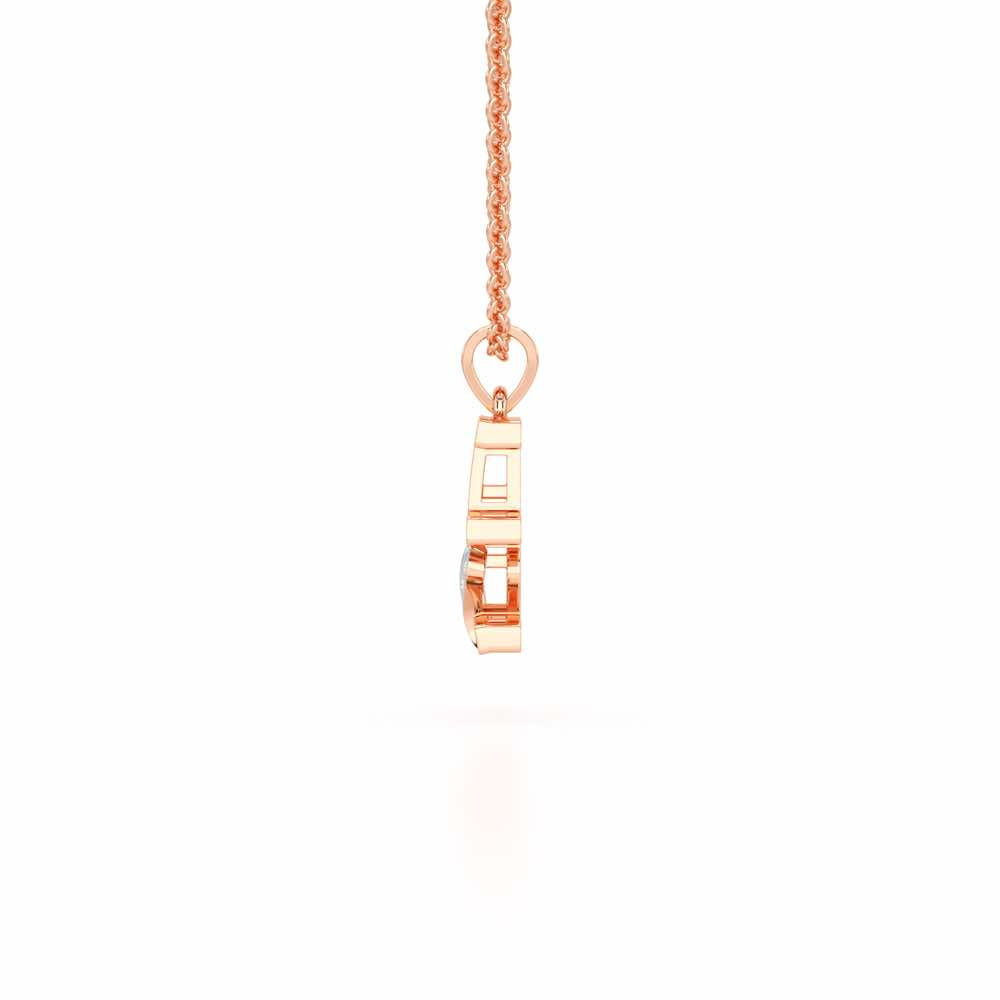 E-Spark Silver Pendant - Rose Gold - Image 3