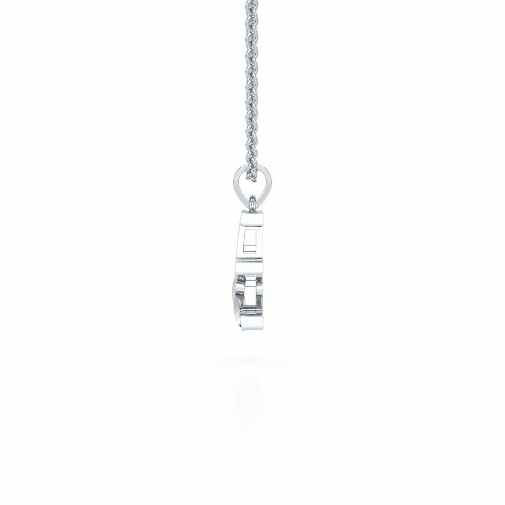 E-Spark Silver Pendant - White Gold - Image 3
