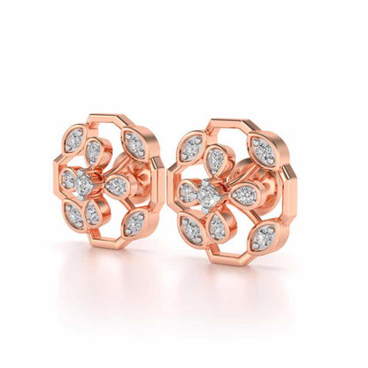 Elegante Silver Studs - Rose Gold - Image 3