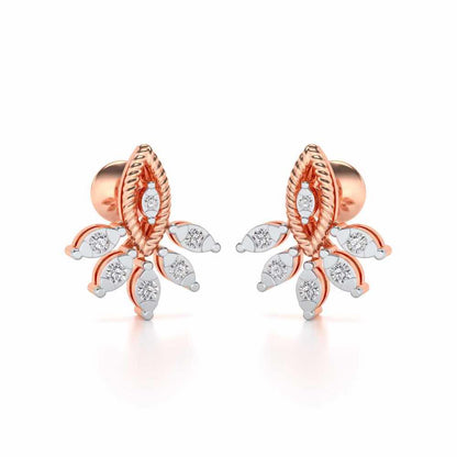 Eminente Silver Studs - Rose Gold - Image 1
