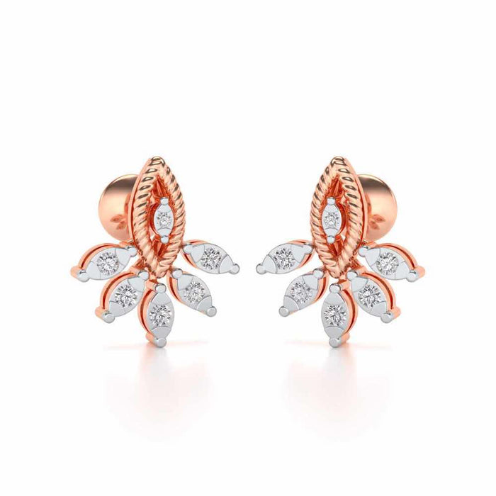 Eminente Silver Studs - Rose Gold - Image 1