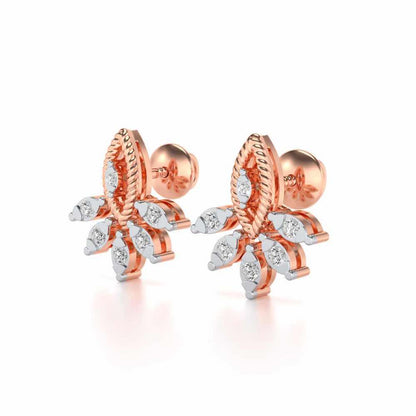 Eminente Silver Studs - Rose Gold - Image 3