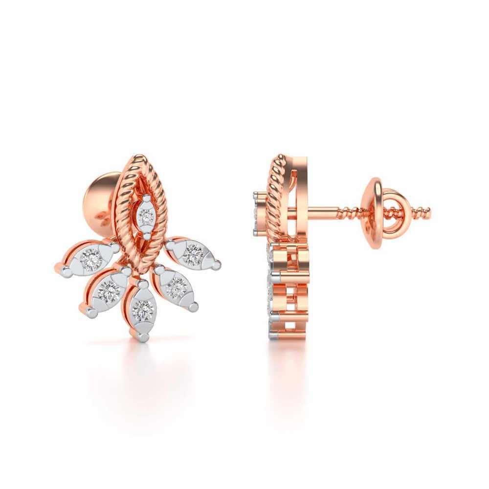 Eminente Silver Studs - Rose Gold - Image 4