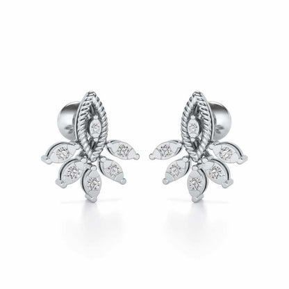Eminente Silver Studs - White Gold - Image 1