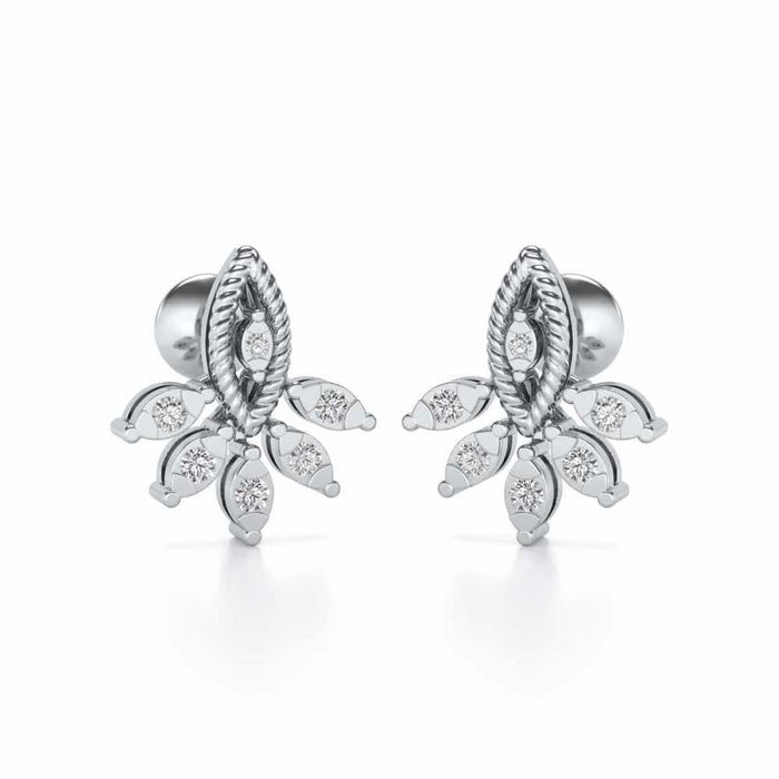 Eminente Silver Studs - White Gold - Image 1