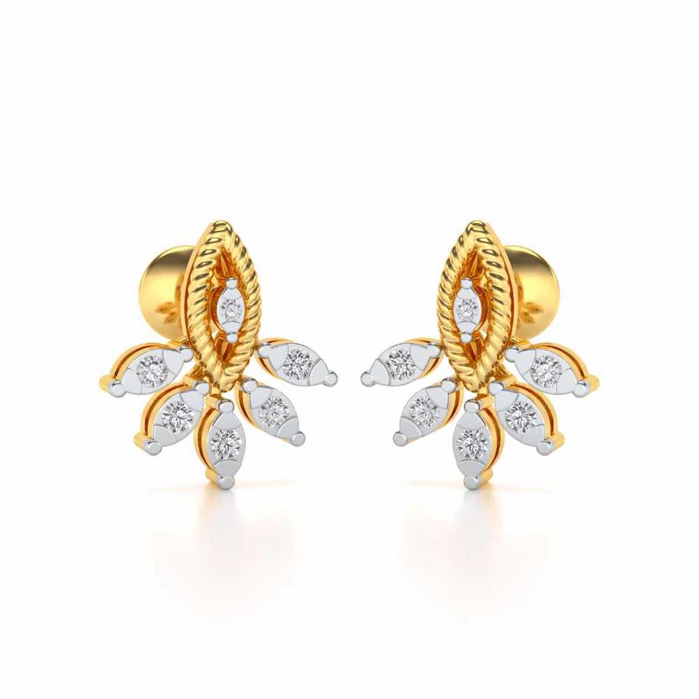 Eminente Silver Studs - Yellow Gold - Image 1