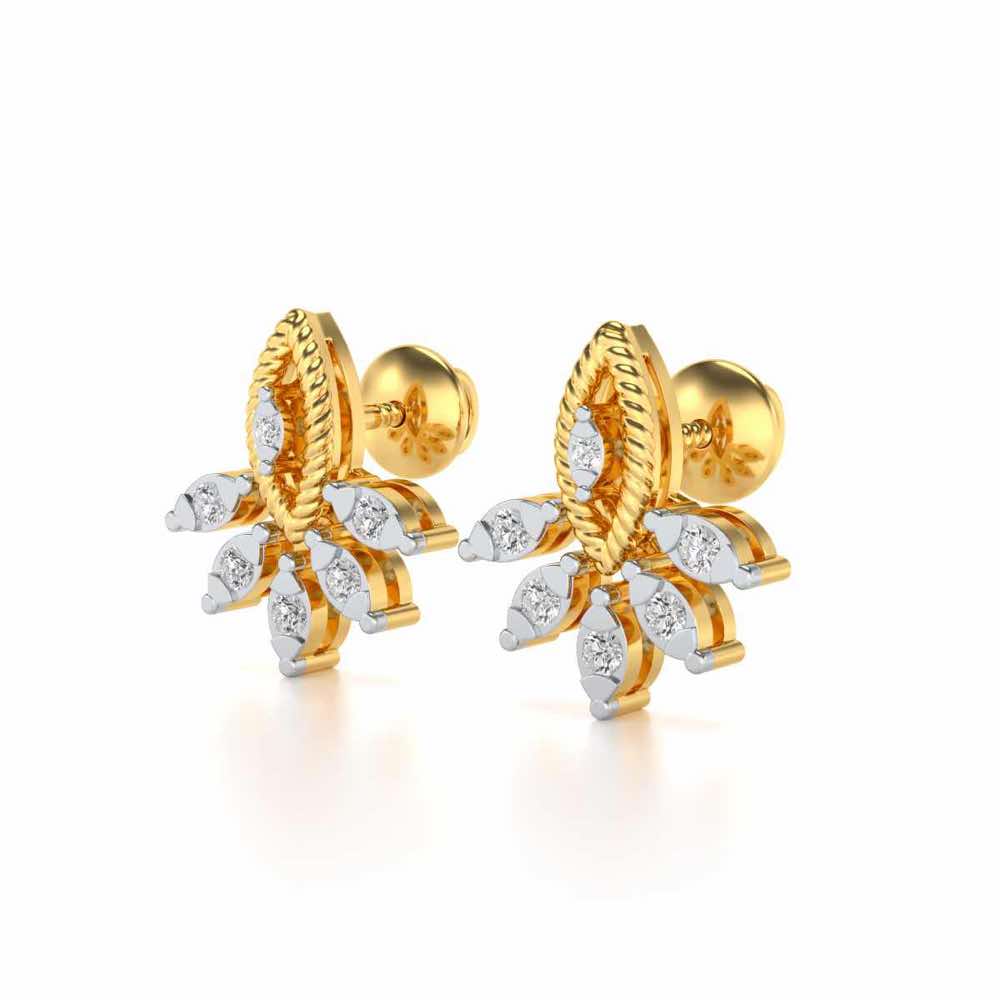 Eminente Silver Studs - Yellow Gold - Image 3