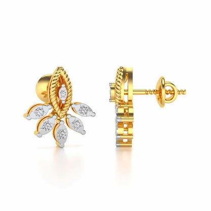 Eminente Silver Studs - Yellow Gold - Image 4