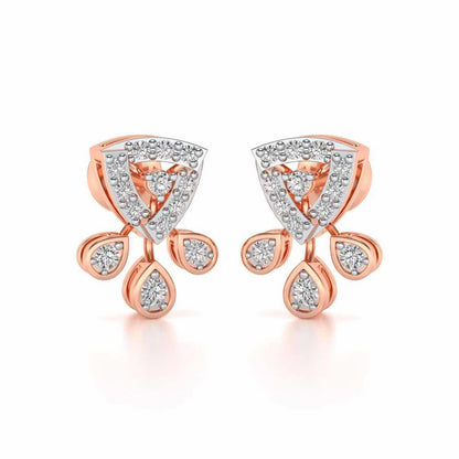 Eashta Silver Earrings - Rose Gold - Image 1