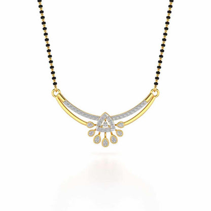Eashta Silver Mangalsutra - Yellow Gold - Image 3