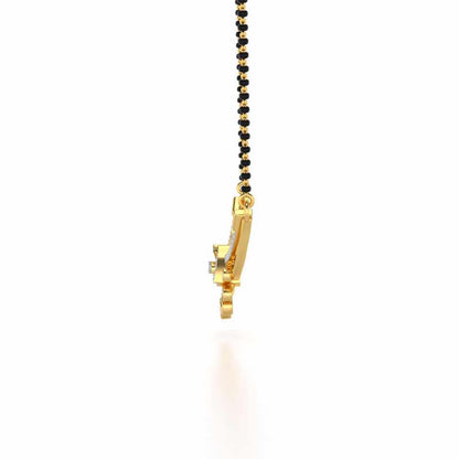 Eashta Silver Mangalsutra - Yellow Gold - Image 4