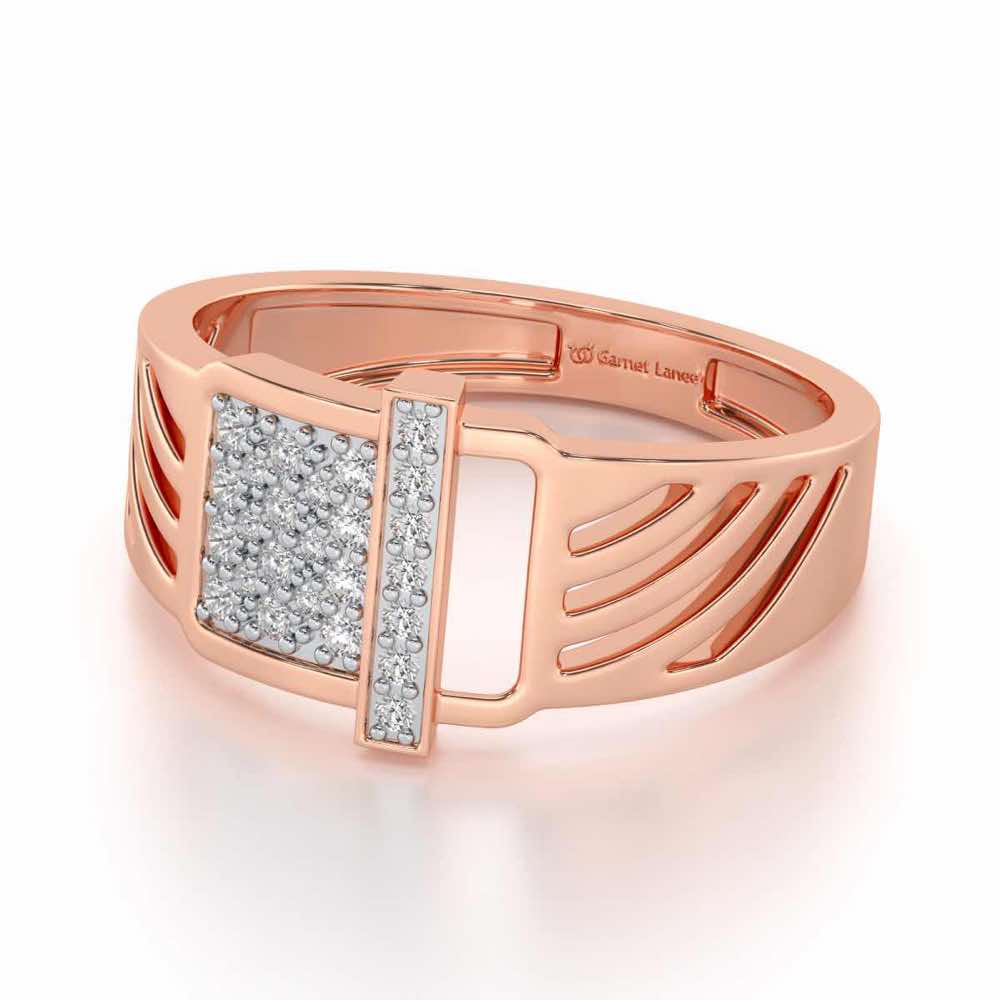 Ecstatic Silver Ring For Men - Rose Gold - Image 2
