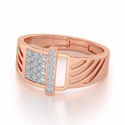 Ecstatic Silver Ring For Men - Rose Gold - Image 2
