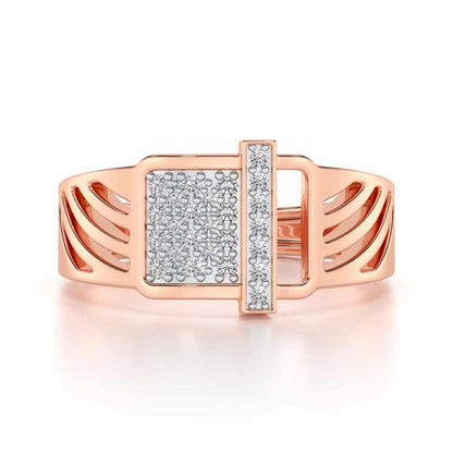 Ecstatic Silver Ring For Men - Rose Gold - Image 4