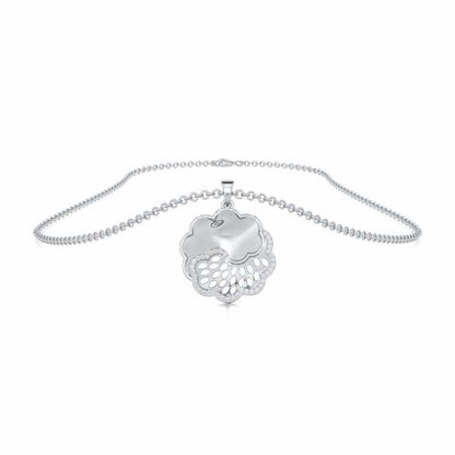 Effulgent Grace Silver Pendant - White Gold - Image 3