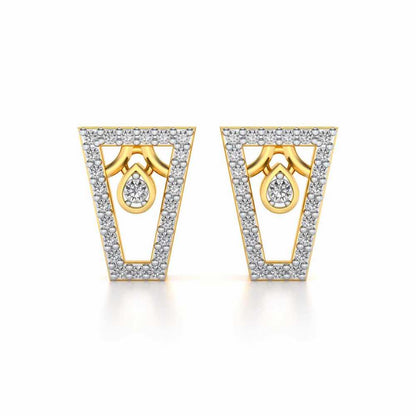 Egyptian Bliss Silver Earrings - Yellow Gold - Image 1