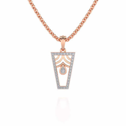 Egyptian Bliss Silver Pendant - Rose Gold - Image 1
