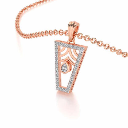 Egyptian Bliss Silver Pendant - Rose Gold - Image 2