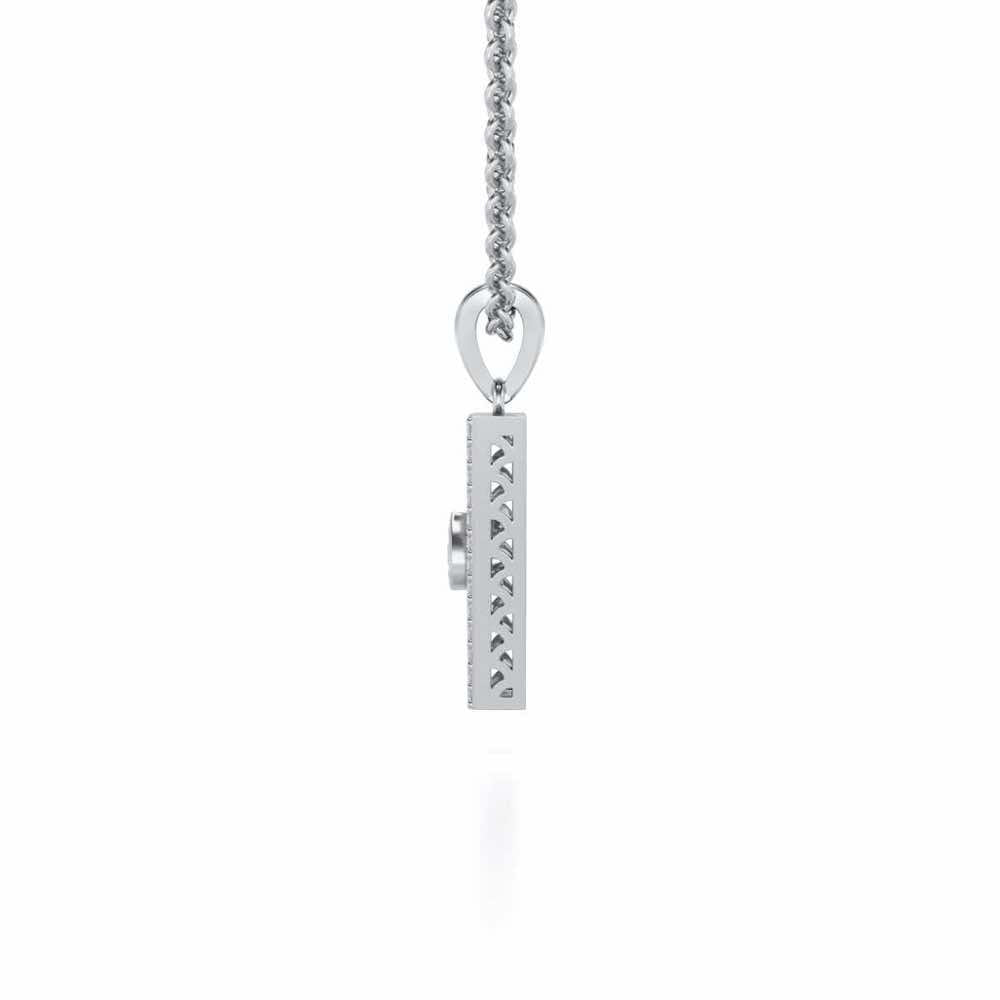 Egyptian Bliss Silver Pendant - White Gold - Image 4