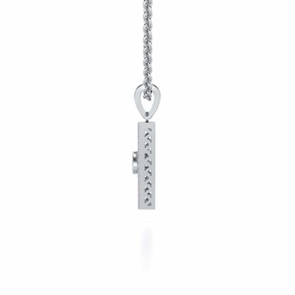 Egyptian Bliss Silver Pendant - White Gold - Image 4
