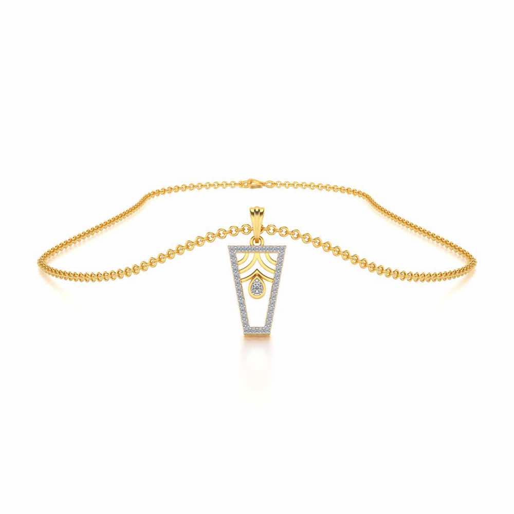 Egyptian Bliss Silver Pendant - Yellow Gold - Image 3