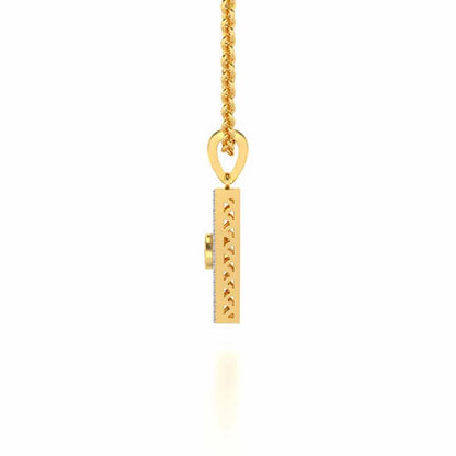 Egyptian Bliss Silver Pendant - Yellow Gold - Image 4