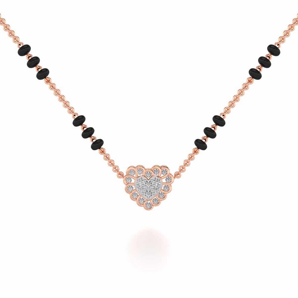 Ehsaas Silver Mangalsutra - Rose Gold - Image 1