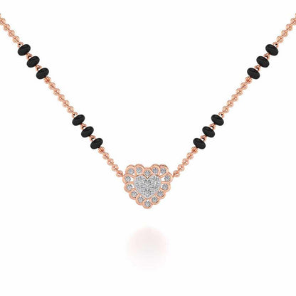 Ehsaas Silver Mangalsutra - Rose Gold - Image 1