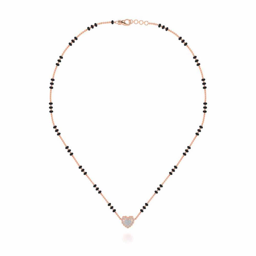 Ehsaas Silver Mangalsutra - Rose Gold - Image 3