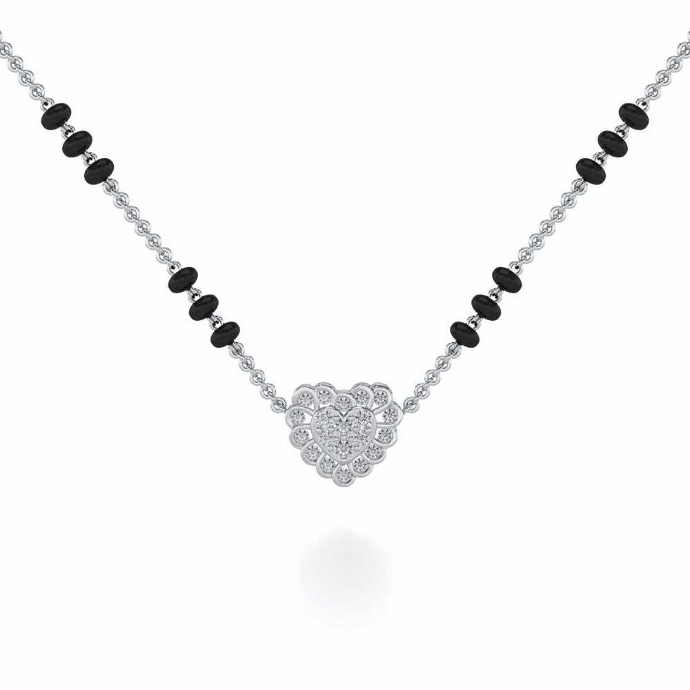 Ehsaas Silver Mangalsutra - White Gold - Image 1