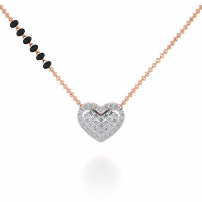 Ek Pyaar Silver Mangalsutra - Rose Gold - Image 1