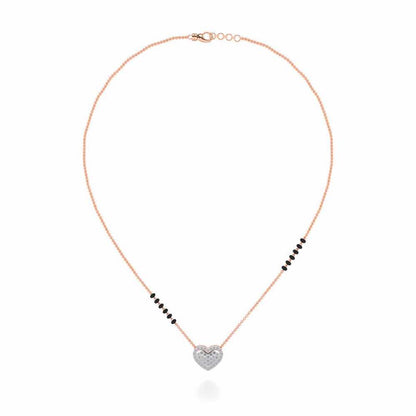 Ek Pyaar Silver Mangalsutra - Rose Gold - Image 3