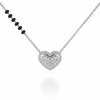 Ek Pyaar Silver Mangalsutra - White Gold - Image 1