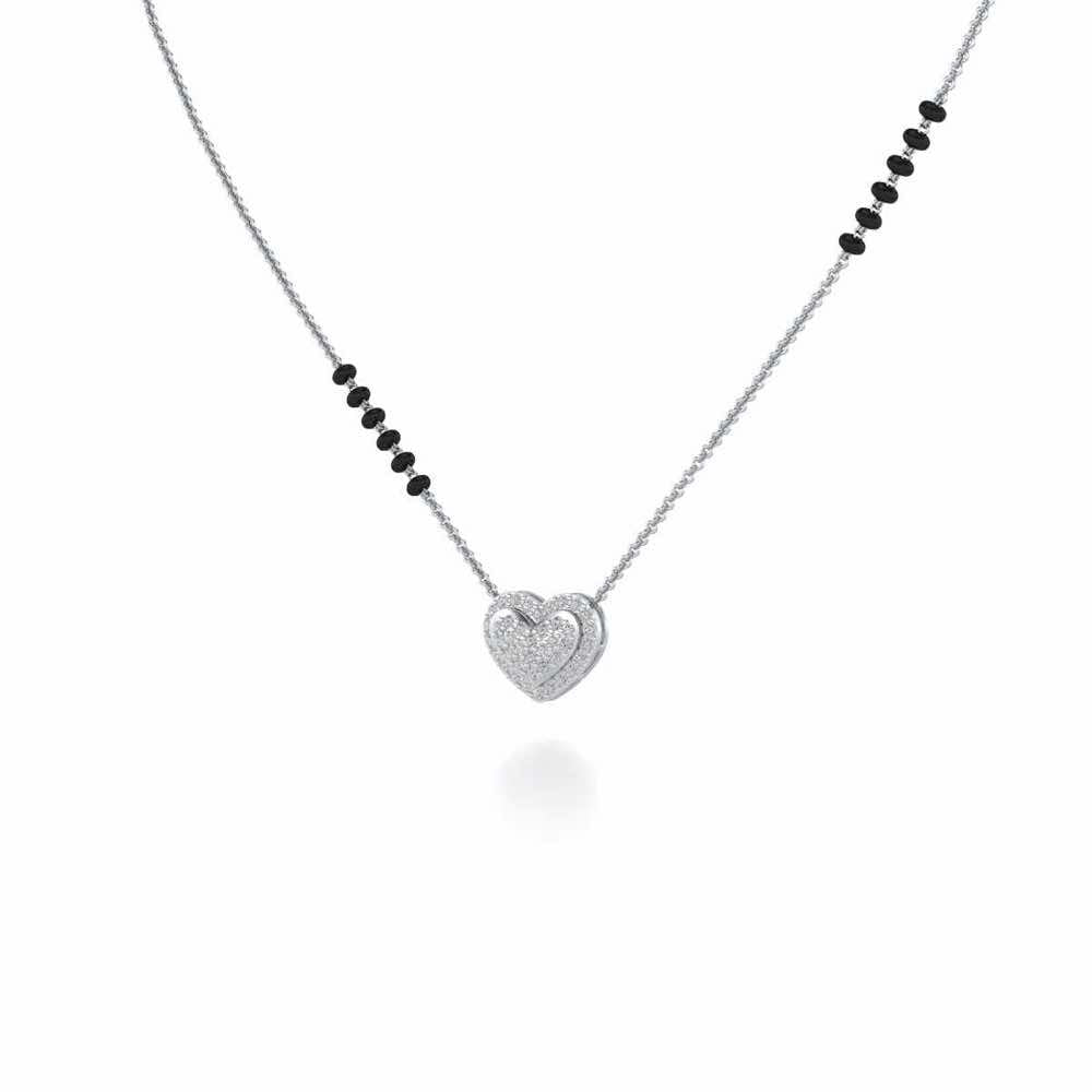 Ek Pyaar Silver Mangalsutra - White Gold - Image 2