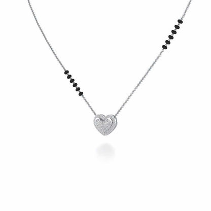 Ek Pyaar Silver Mangalsutra - White Gold - Image 2