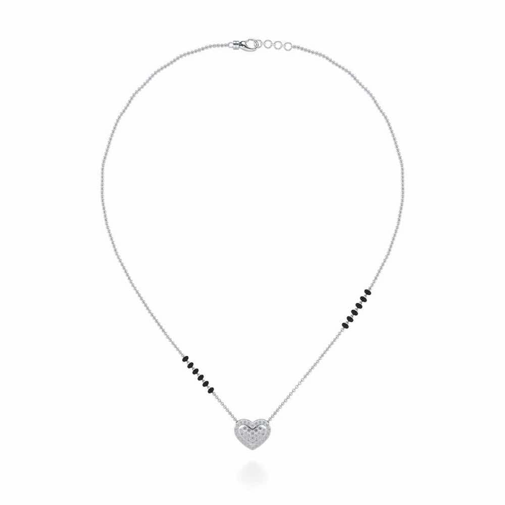 Ek Pyaar Silver Mangalsutra - White Gold - Image 3
