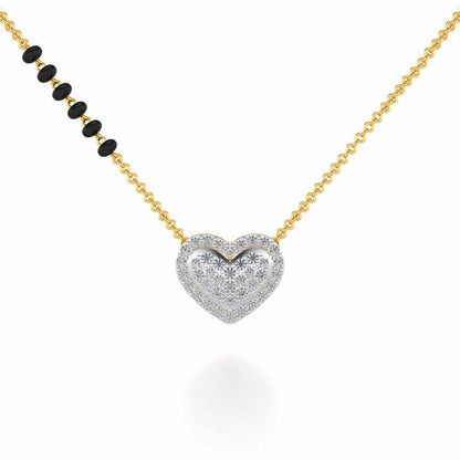 Ek Pyaar Silver Mangalsutra - Yellow Gold - Image 1