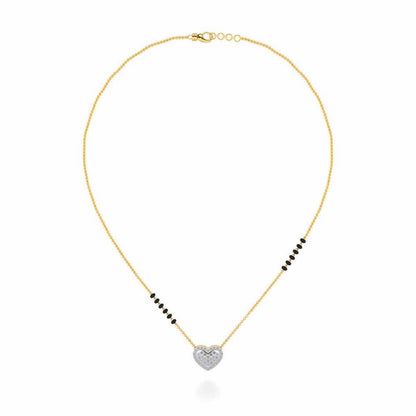 Ek Pyaar Silver Mangalsutra - Yellow Gold - Image 3