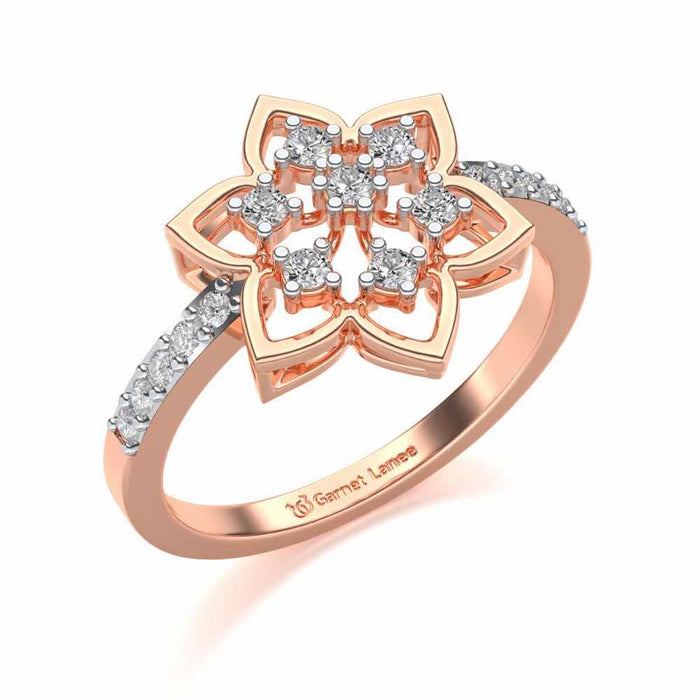 Ekaja Silver Ring - Rose Gold - Image 1
