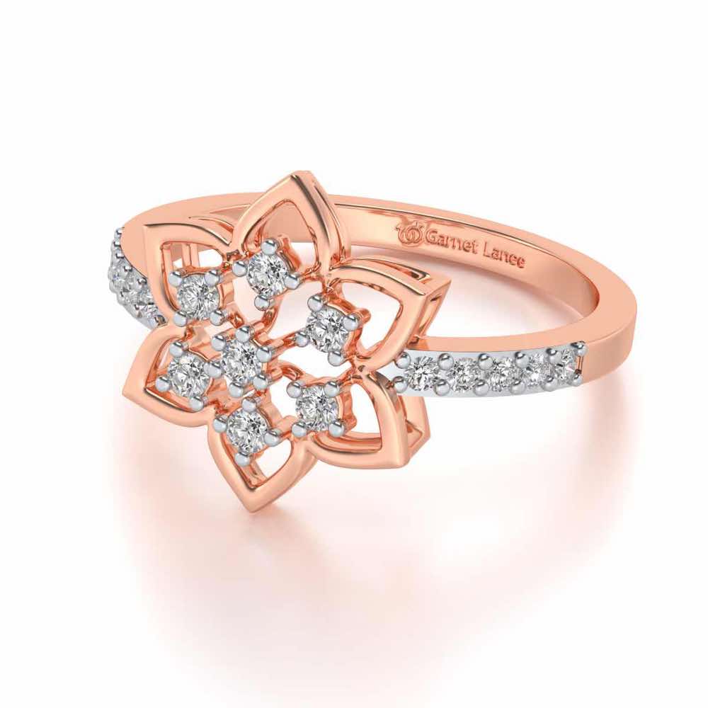 Ekaja Silver Ring - Rose Gold - Image 2